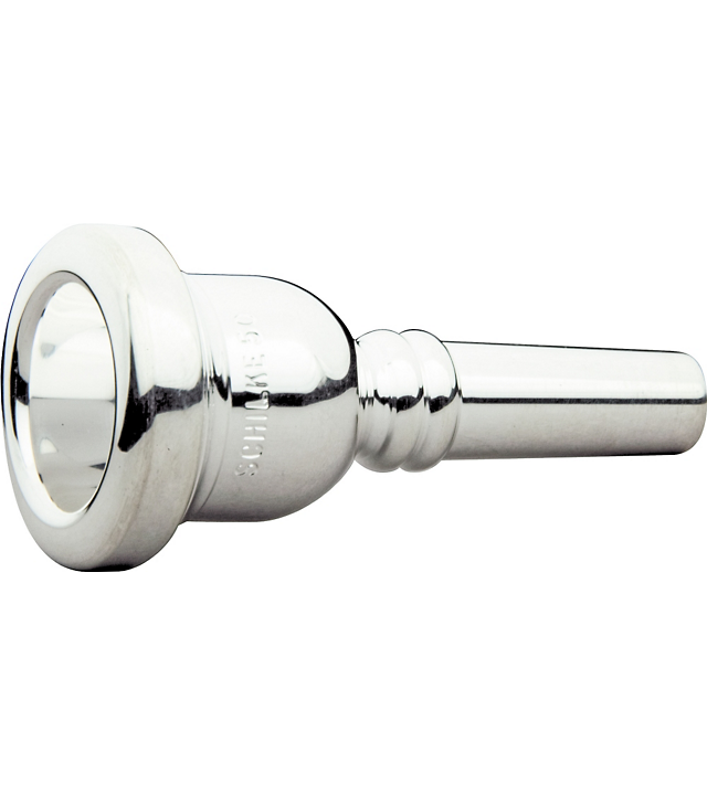 Schilke Standard Large Shank Trombone or Euphonium Mouthpiece (Silver Plated) - New