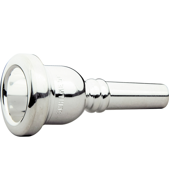 Schilke Standard Large Shank Trombone or Euphonium Mouthpiece Silver Plated New