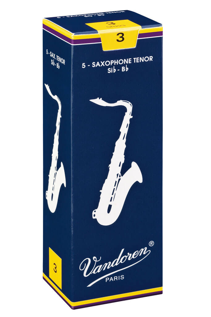 Vandoren Traditional Tenor Sax Reeds - Box of 5 – Mouthpiece